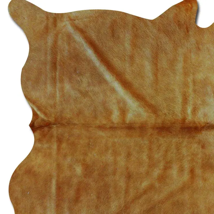 6' X 7' Golden Brown Cowhide Area Rug
