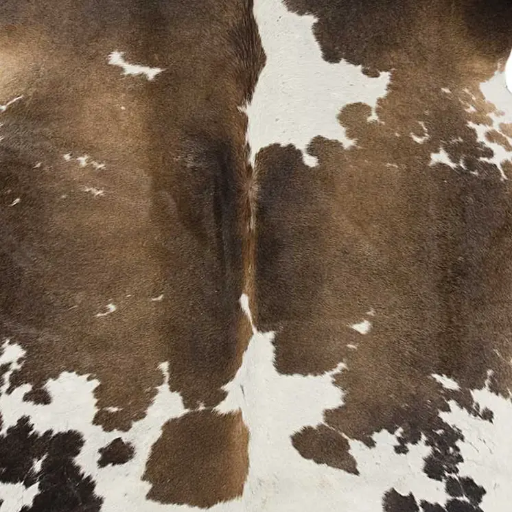 72" X 84" Taupe And White Cowhide - Rug