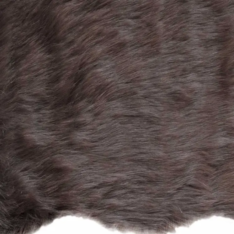 2' X 3' Chocolate Faux Sheepskin Shag Area Rug