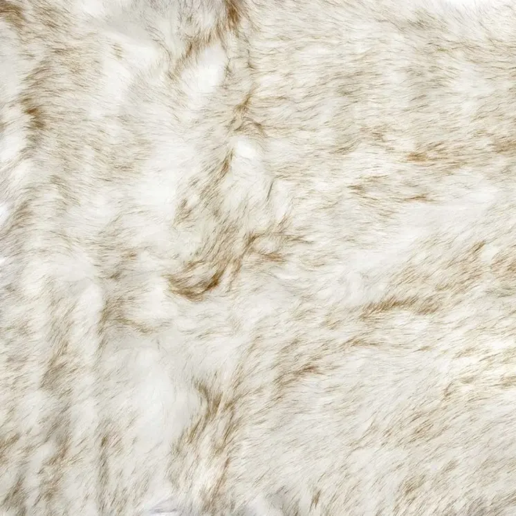 2' X 3' Tan Faux Sheepskin Ombre Area Rug