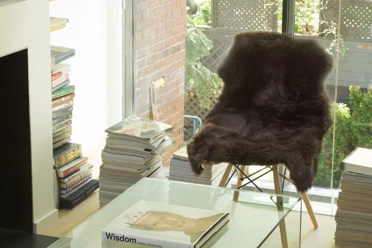 2' X 3' Chocolate Genuine Sheepskin Shag Area Rug