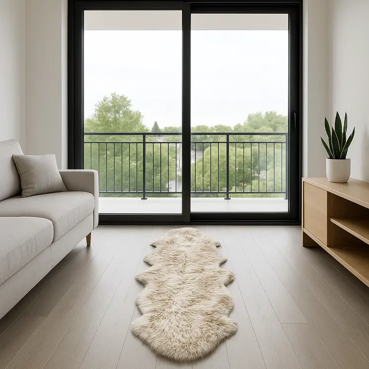 Gradient Chocolate Animal Print Area Rug