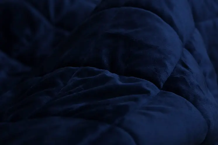 60" X 80" Navy Blue Microfiber Quilted Plush Throw Blanket