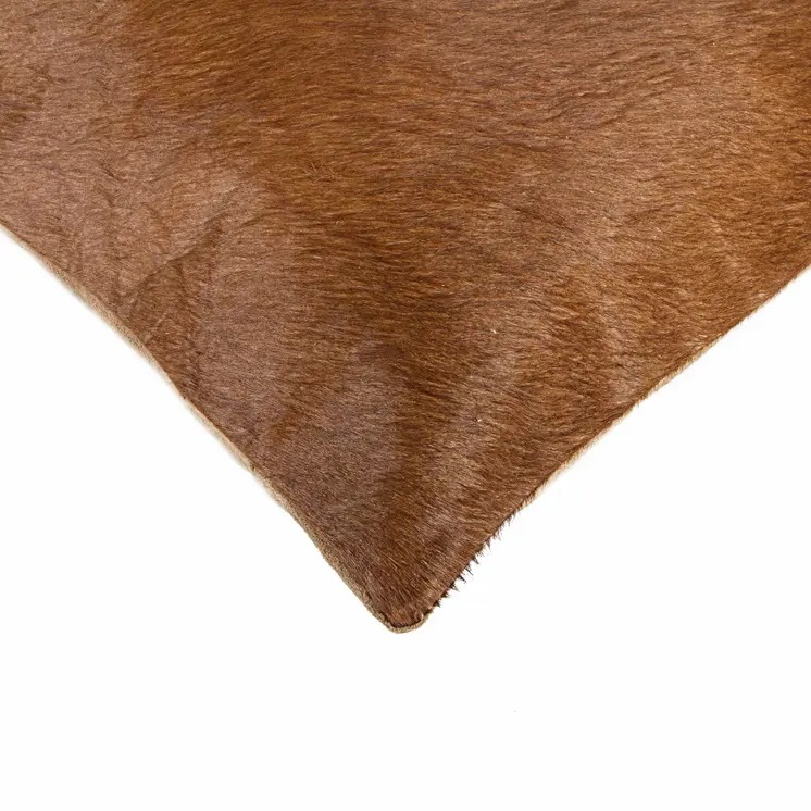 18" Brown Cowhide Throw Pillow