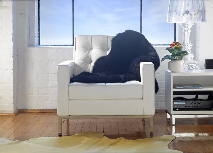 72" X 84" Yellow Cowhide - Rug