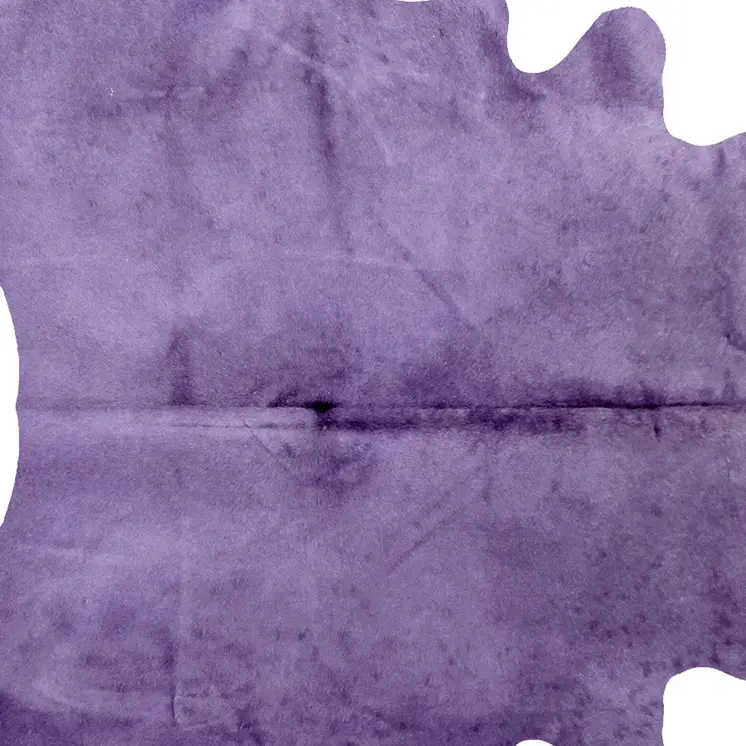 6' X 7' Purple Cowhide Area Rug