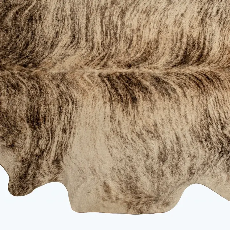 6' X 7' Brown Cowhide Cowhide Print Area Rug