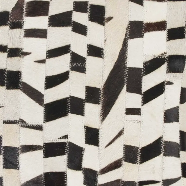 18" X 18" Zebra Cowhide Pillow