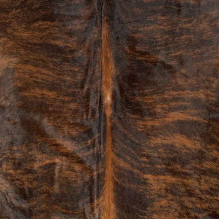 6' X 7' Brown And Black Cowhide Cowhide Print Area Rug
