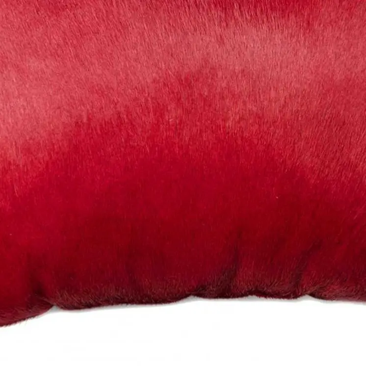 12" X 20" X 5" Wine Cowhide  Pillow