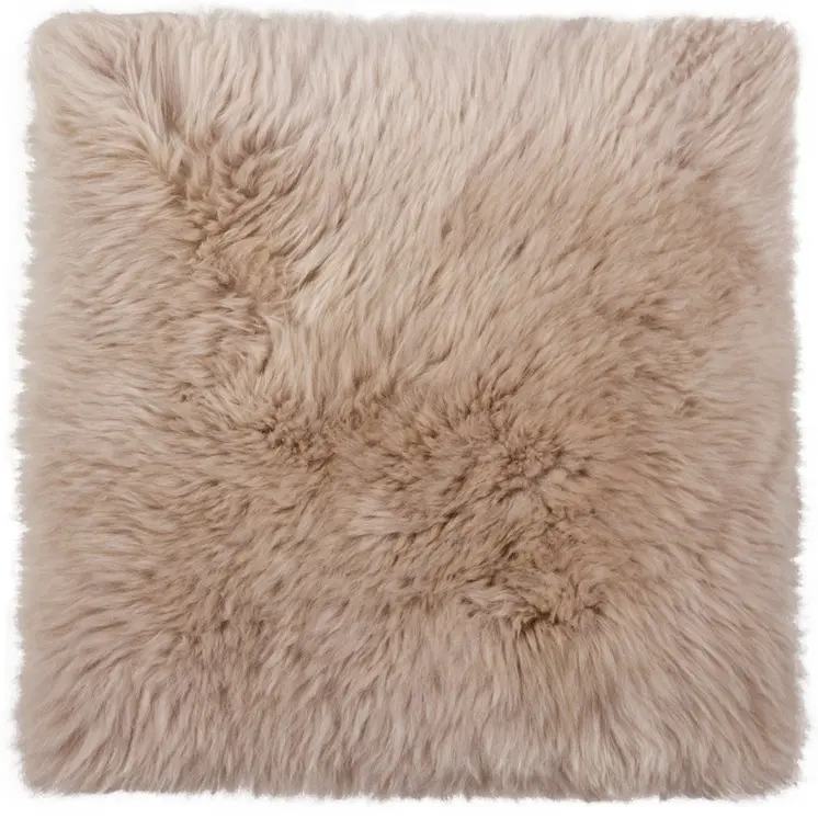 17" X 2" Taupe Synthetic Solid Color Pad