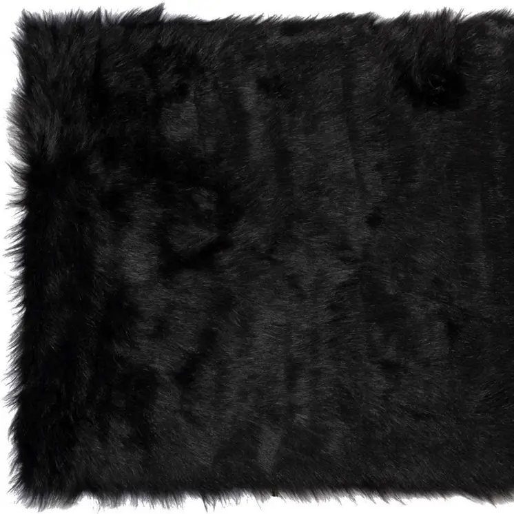 3' X 5' Black Shag Area Rug