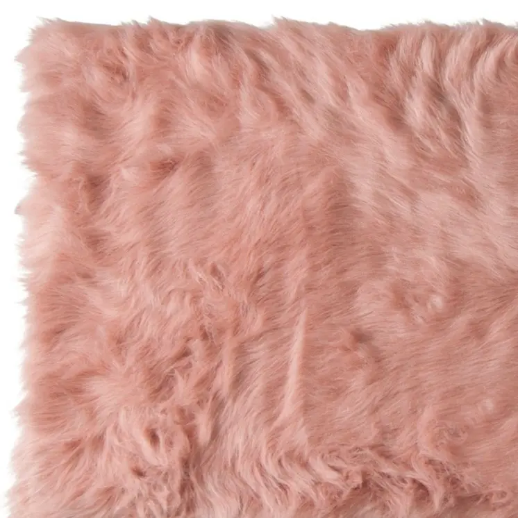 2' X 3' Dusty Rose Shag Area Rug