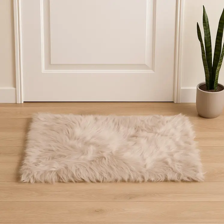 2' X 3' Taupe Animal Print Area Rug