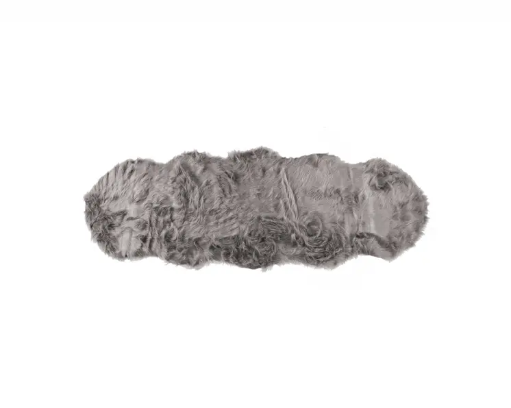 6' Gray Shag Area Rug