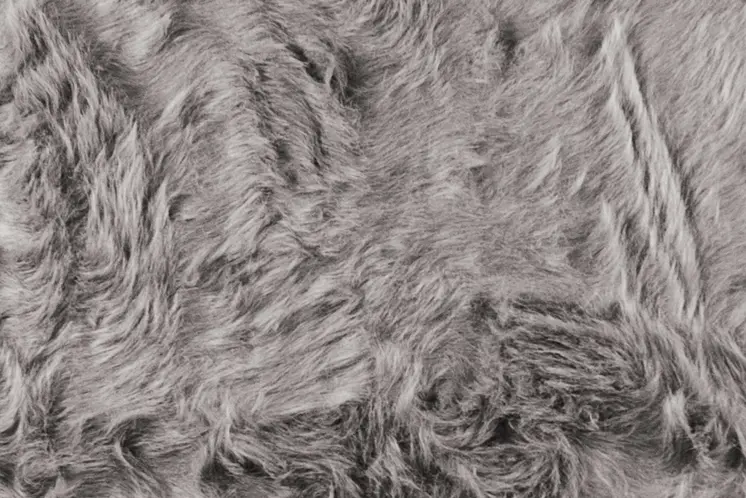 6' Gray Shag Area Rug