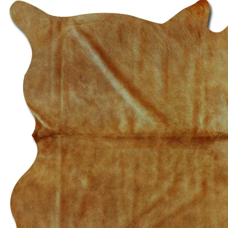 5' X 7' Tan Cowhide Area Rug