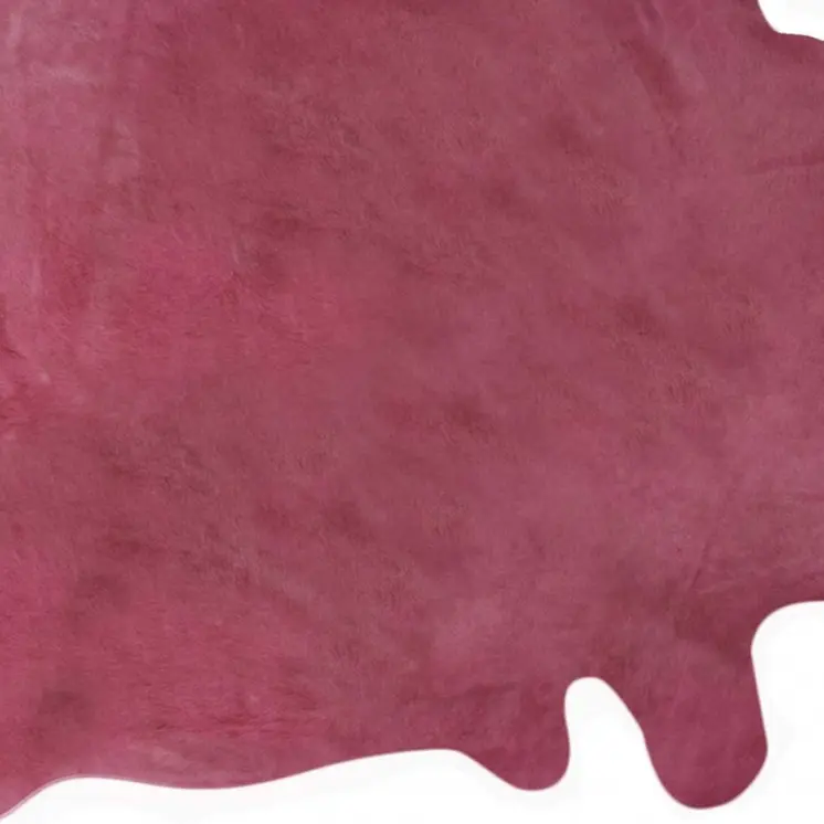5' X 7' Fuchsia Cowhide Area Rug