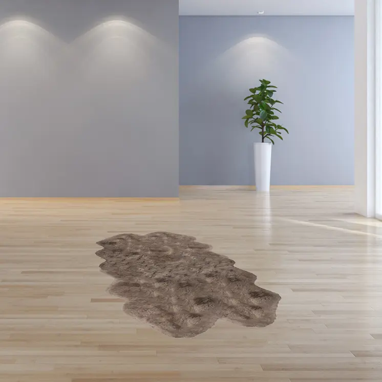 5' X 7' Brown And Black Cowhide Area Rug