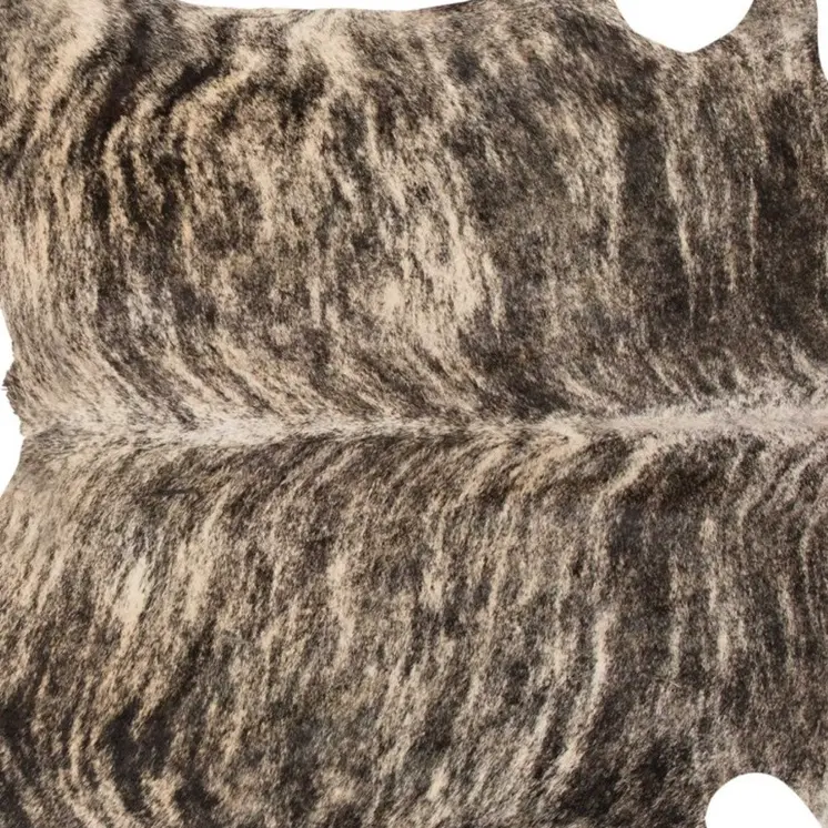 5' X 7' Brown And Black Cowhide Area Rug