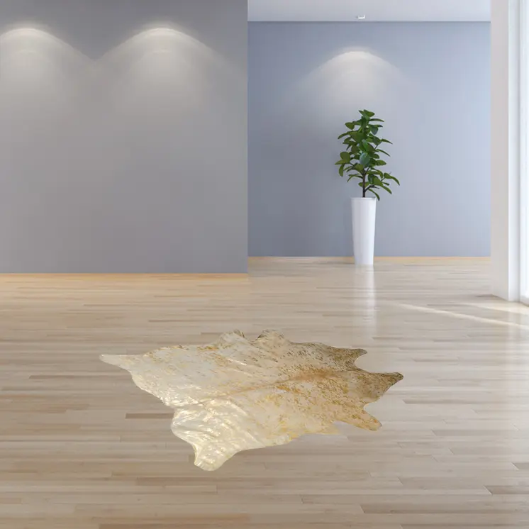 5' X 7' Natural Cowhide Area Rug