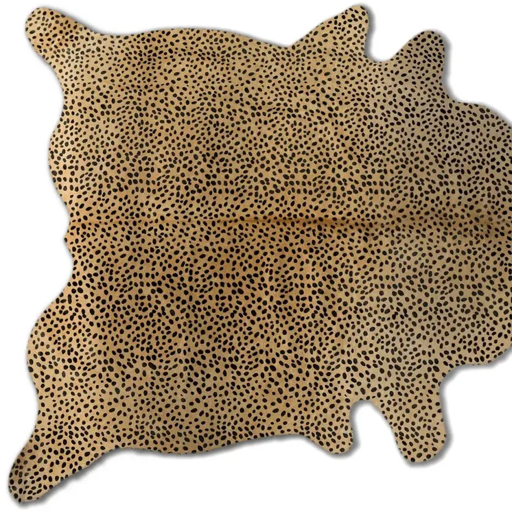 5' X 7' Brown And Black Cowhide Area Rug