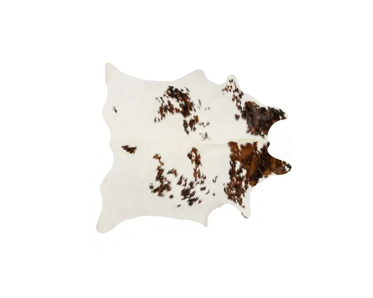 5' X 7' Brown And White Cowhide Area Rug