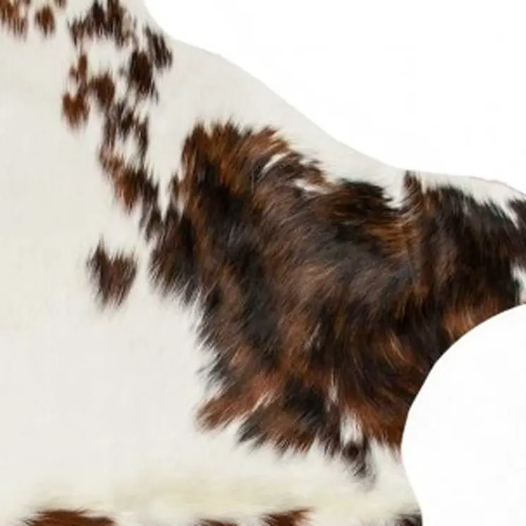 5' X 7' Brown And White Cowhide Area Rug