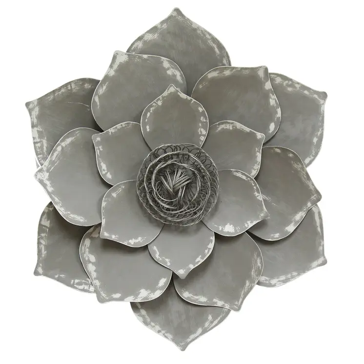 20" X 20" Gray Metal Novelty