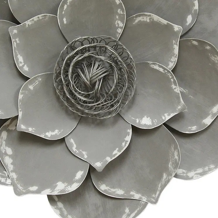 20" X 20" Gray Metal Novelty