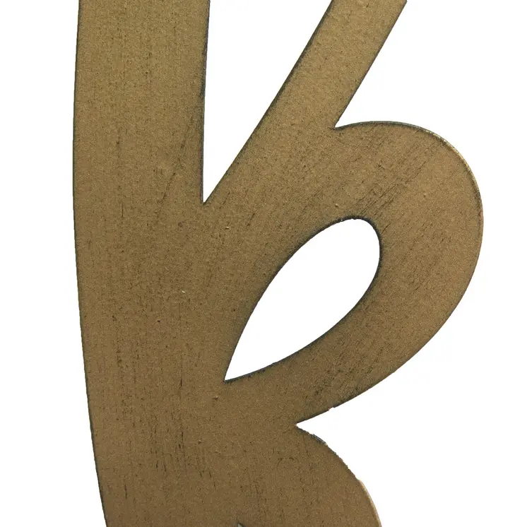 Bronze Thankful Metal Script Wall Decor
