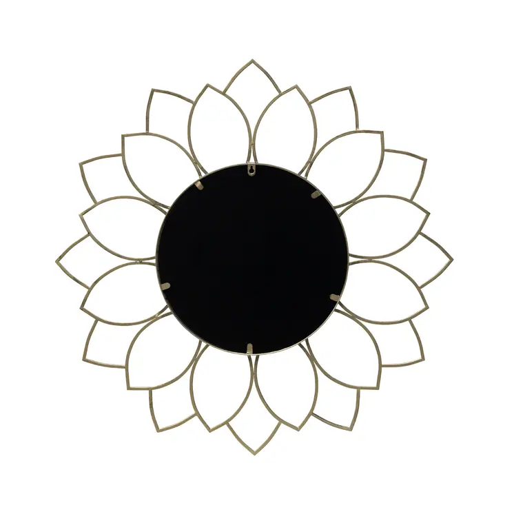 32" Antiqued Bronze Novelty Metal Framed Accent Mirror