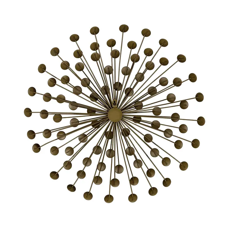 24" Bronze Acrylic Burst Metal Wall Decor