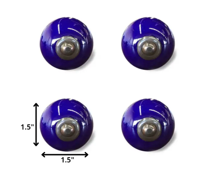 Set of Twelve Ceramic Drawer Pull Knobs