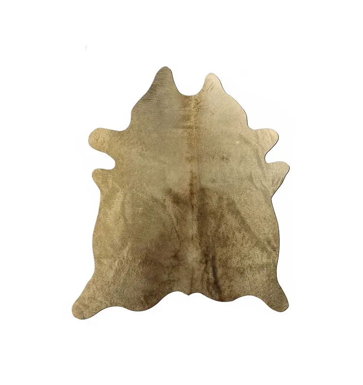 6' X 7' Taupe Cowhide Cowhide Print Area Rug