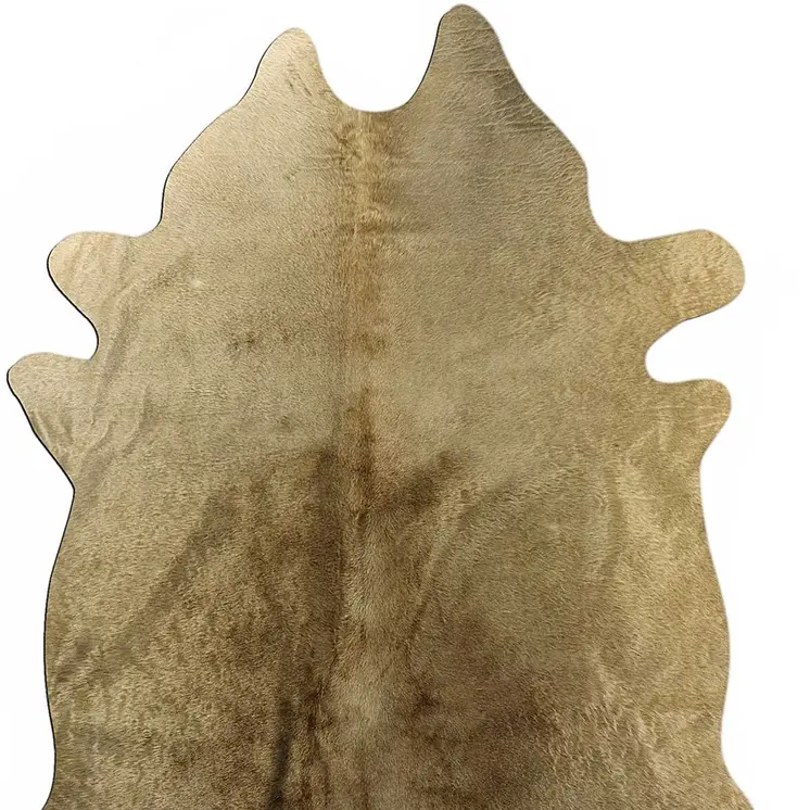 6' X 7' Taupe Cowhide Cowhide Print Area Rug