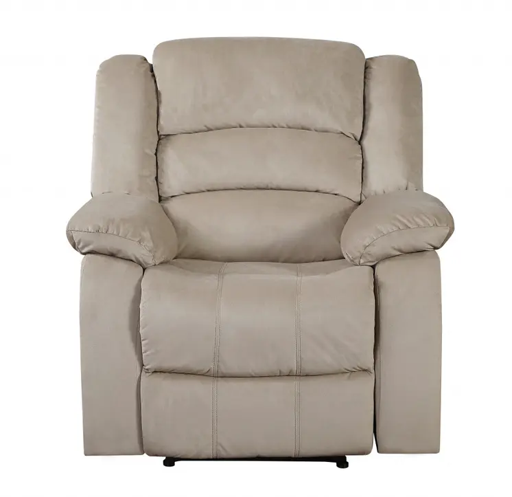 40" Contemporary Beige Fabric Chair