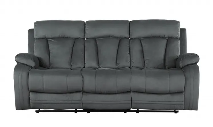 40" Modern Grey Fabric Sofa