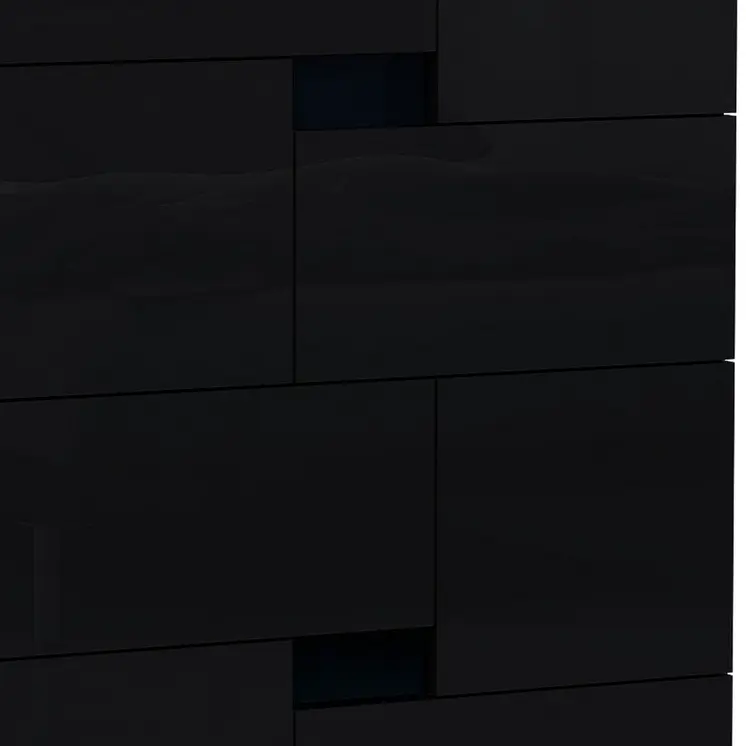 44" Superb Black High Gloss Chest