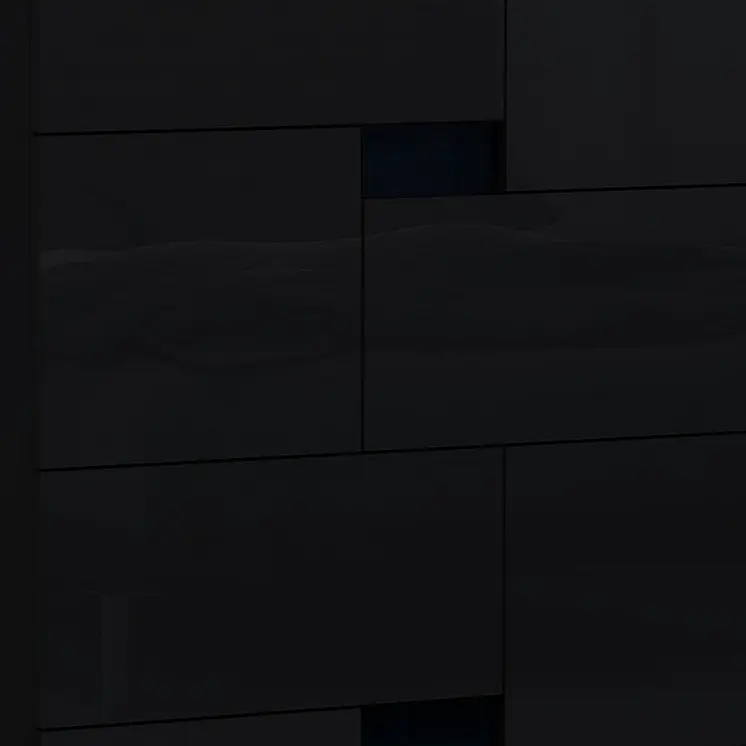 44" Superb Black High Gloss Chest