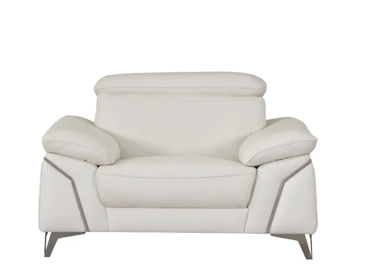 51" Gray Chair and a Half