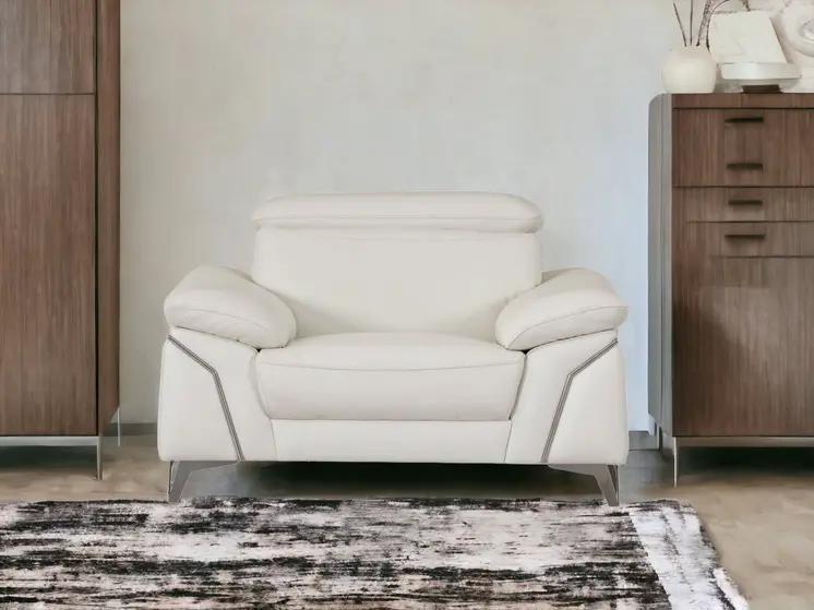 51" Gray Chair and a Half