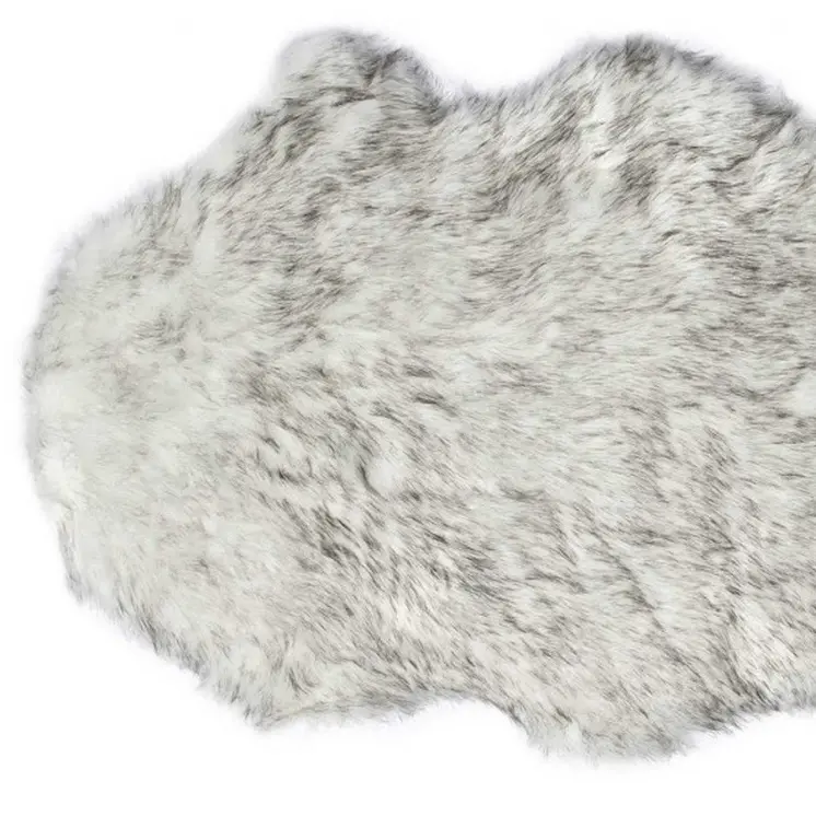 6' Gray Shag Area Rug