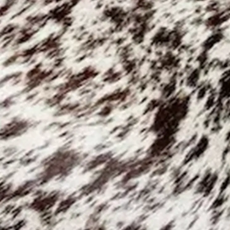 6' X 7' Brown And White Cowhide Handmade Area Rug