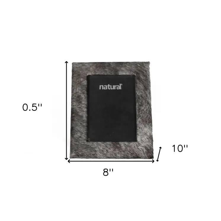 8" X 10" Grey   Cowhide   5" X 7" Picture Frame