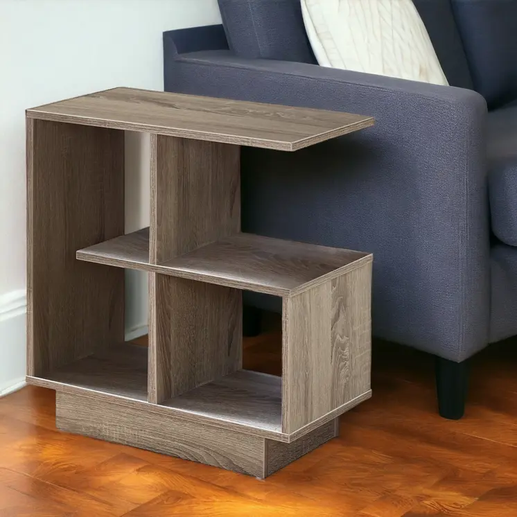 Taupe 24" Kitchen Cart With Storage