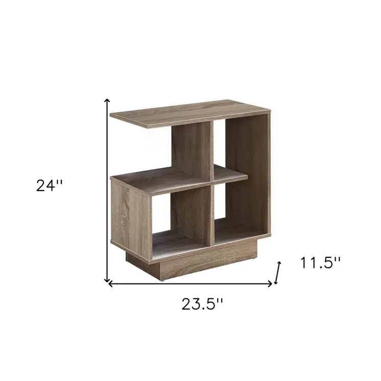Taupe 24" Kitchen Cart With Storage
