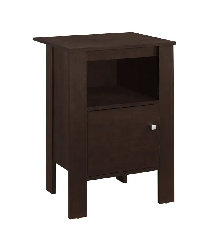 24" Espresso Wood Nightstand