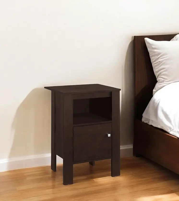 24" Espresso Wood Nightstand