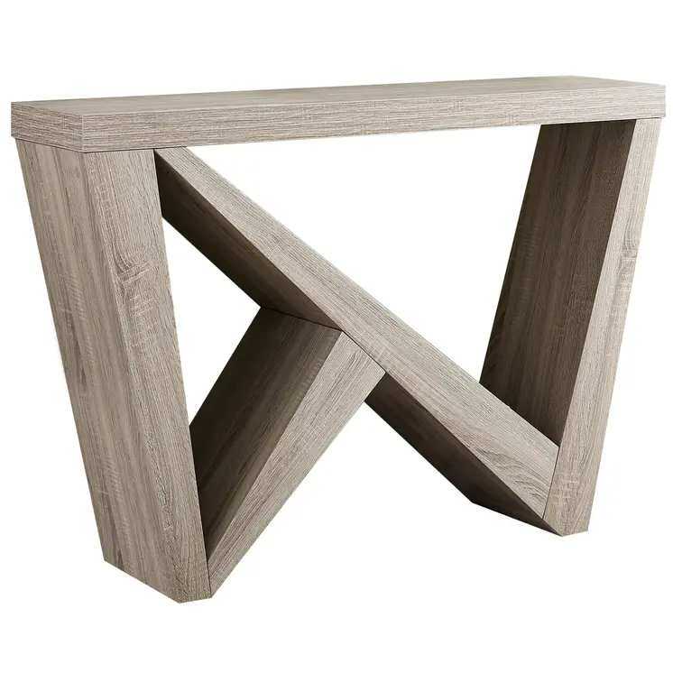 47" Taupe Abstract Console Table